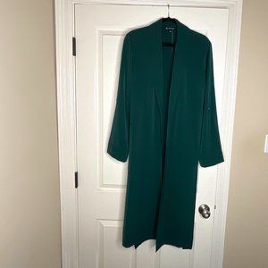 Forest Green Cardigan with Lapel